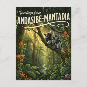 Andasibe-Mantadia nationalpark Madagaskar Vykort
