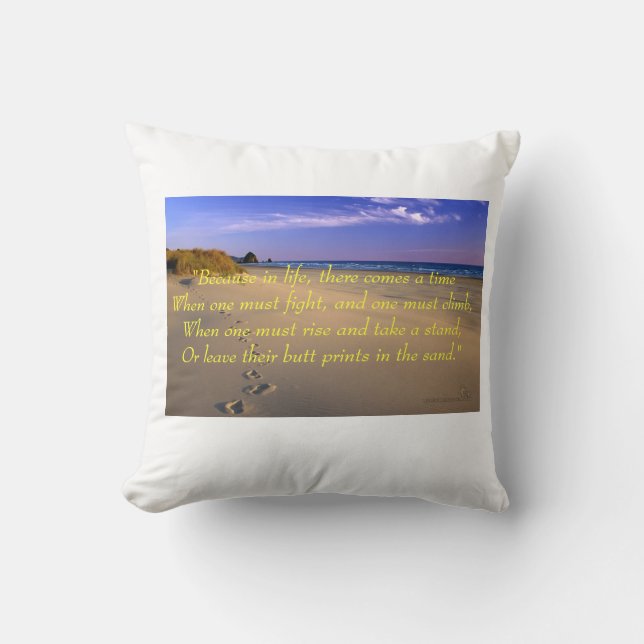 Ändatryck i sanden kudde (Framsida)