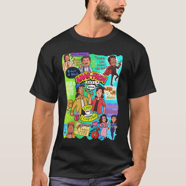 Andaz apna apna doodle t shirt (Framsida)