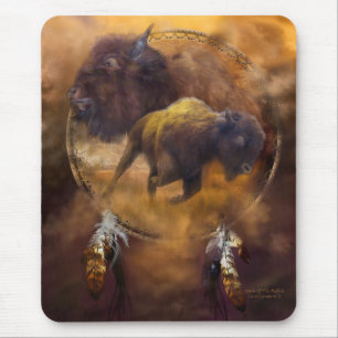 Ande av den bruna buffelkonsten Mousepad Musmatta