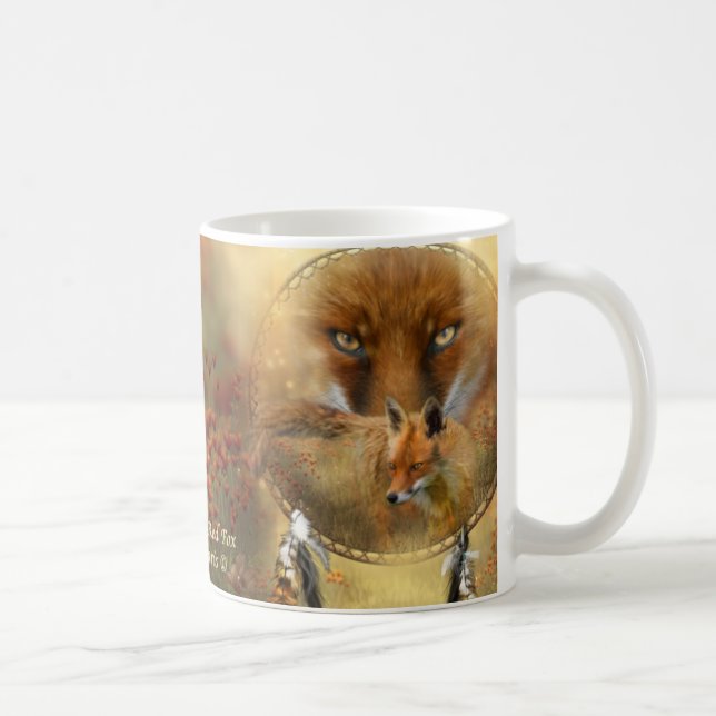 Ande av den röda rävkonstmuggen kaffemugg (Höger)