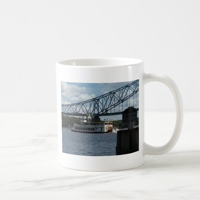 Ande av Dubuque på Mississippi River Kaffemugg (Höger)