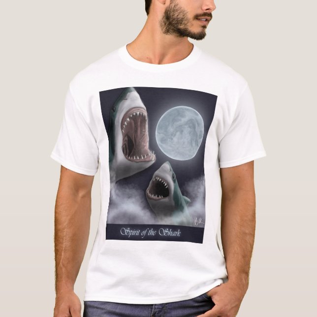 Ande av hajT-tröja Tee Shirt (Framsida)