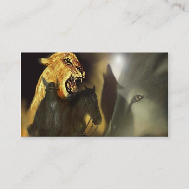 ande av indianen visitkort (Framsida)