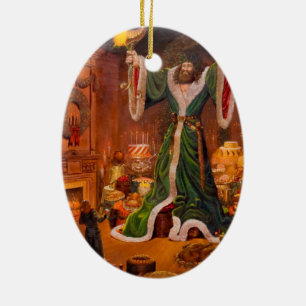 Ande av julklapp julgransprydnad keramik