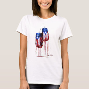 Ande av Puerto Rico som boxas damer T-shirt