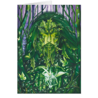 Ande av skogen hälsningskort