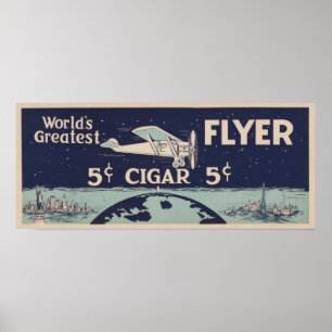 Ande av St Louis - vintagecigarrannonsering Poster
