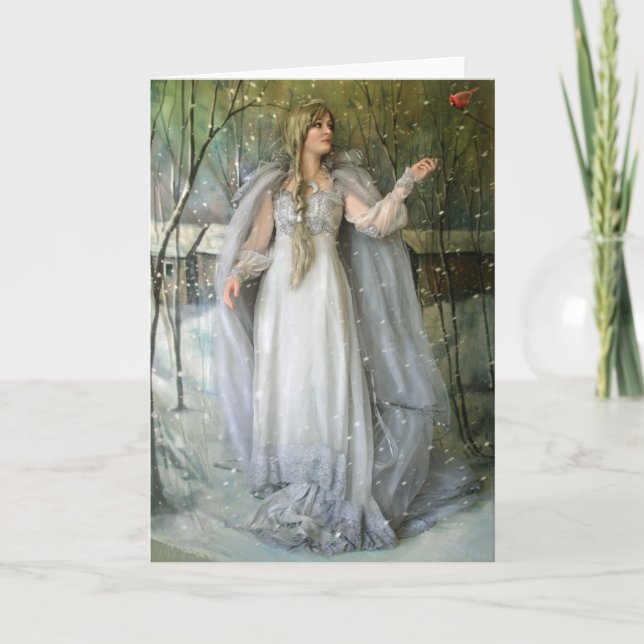 Ande av vinterkortet helgkort (Framsida)