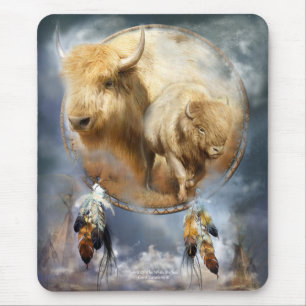 Ande av vitbuffelkonsten Mousepad Musmatta