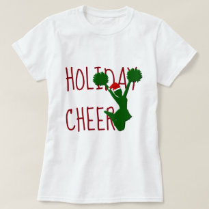 Ande för jul för helgdagjubelhejaklacksledare t-shirt