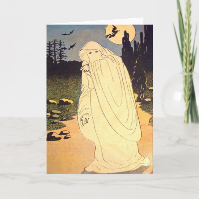 Ande för måne för spökehäxafladdermöss kort (Framsida)