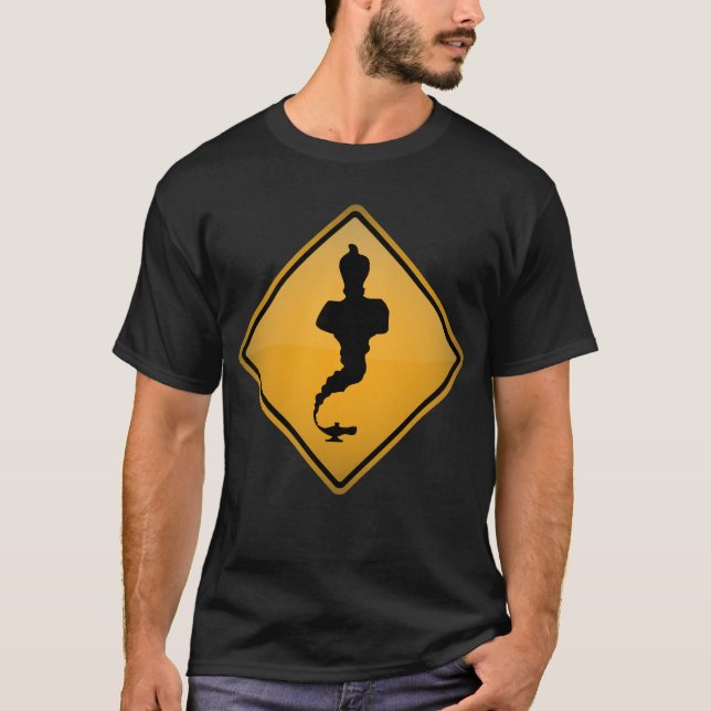 Ande i arabiska sagorvarning undertecknar t-shirt (Framsida)