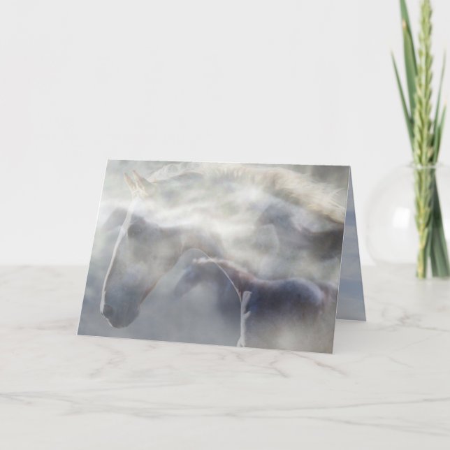 "Ande sympatikort av för hästen" Kort (Framsida)