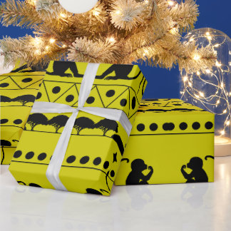 Andean Amazon Gift Wrap – Ecuadorian Tribal Patter Presentpapper