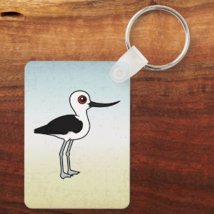Andean Avocet Cute Birdorable Tecknad Bird Nyckelring