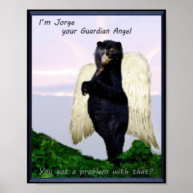 Andean Bear Guardian Angel Poster (Framsidan)