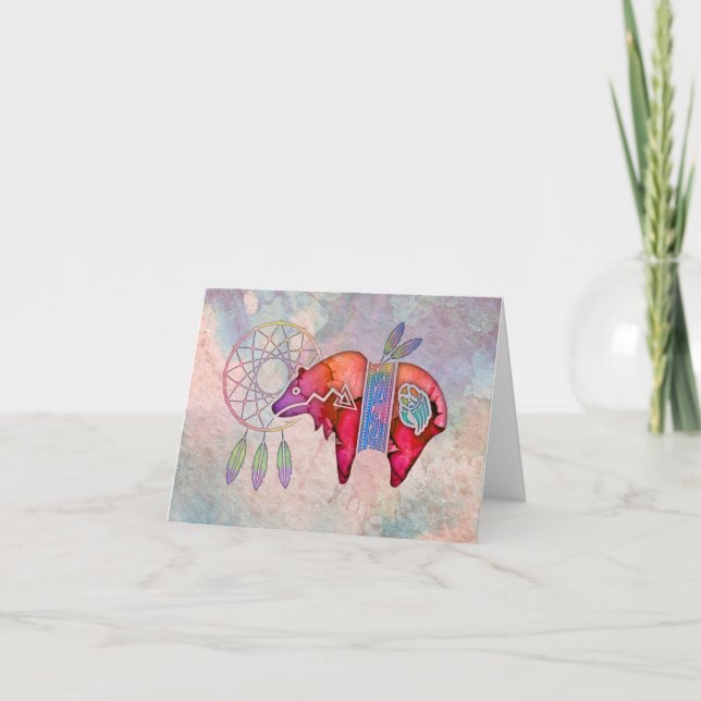 Andebjörn tomma Notecard Kort (Framsida)