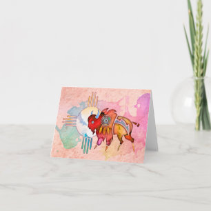Andebuffel tomma Notecard Kort