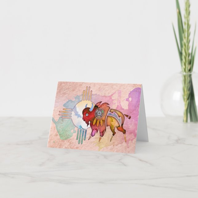 Andebuffel tomma Notecard Kort (Framsida)