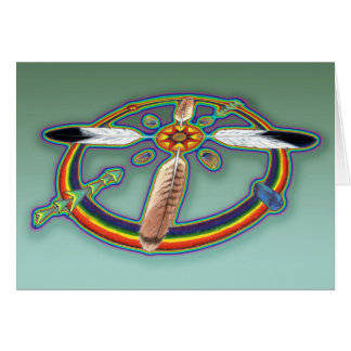 Andefjädrar Hälsningskort