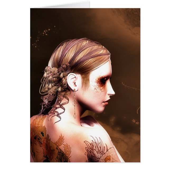 Andejungfru Hälsningskort (Framsidan)