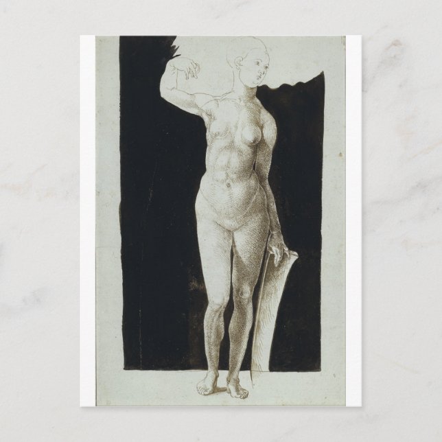 Andel studie av Human Figur efter Durer Vykort (Framsida)