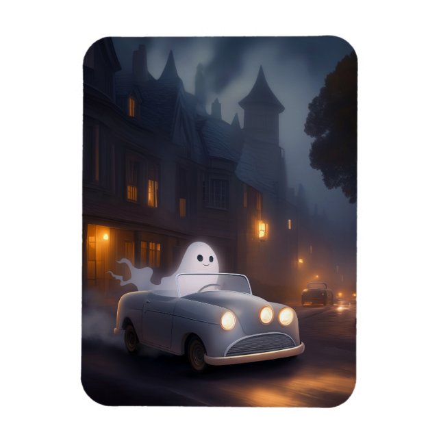 Andelen Hallow'Kväll | En Ghost's Joyride Magnet (Vertikal)