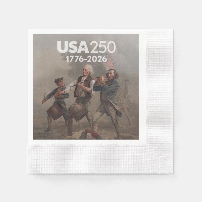 Anden 76 - Amerikas 250-årsdag Pappersservett (Framsidan)