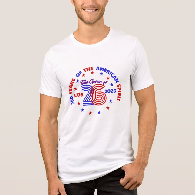 ANDEN AV 26: 250 ÅR AV AMERIKANSK ÅND T SHIRT (Framsida)