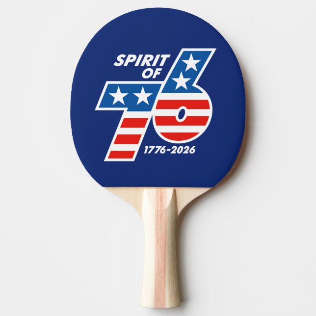 Anden av 76 - Amerikas 250-årsdag 1776-2026 Pingisracket (Framsidan)