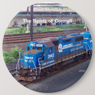 Anden av Conrail - GP38 - PRR #2943 i blått måla Knapp