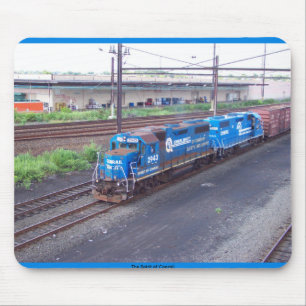 Anden av Conrail - GP38 - PRR #2943 i blått måla Musmatta