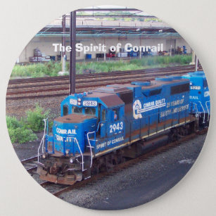 Anden av Conrail - GP38 - PRR #2943 i blått målar Knapp