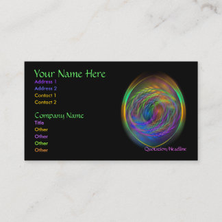 Anden av luft profilerar kortet visitkort