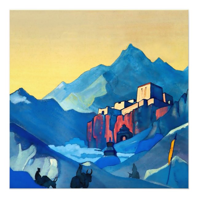 “Andens fästning” av Nicholas Roerich Fototryck (Framsidan)