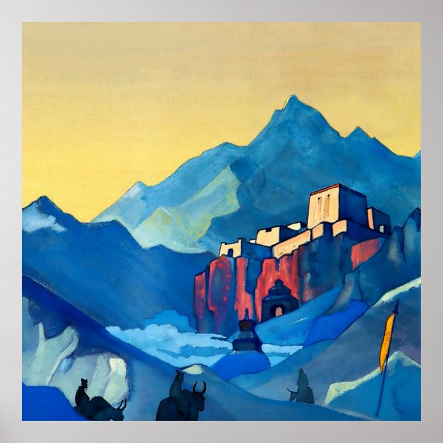 “Andens fästning” av Nicholas Roerich Poster (Framsidan)
