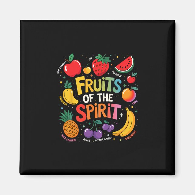 Andens frukt Frukt Färgglad Sommarlov Magnet (Framsidan)