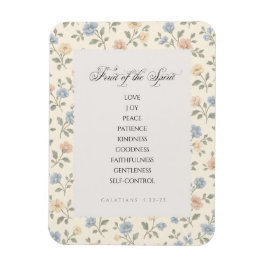 Andens frukt Galaterbrevet 5:22–23 Bibelvers Magnet