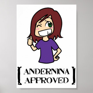 Andernina Godkänd Poster