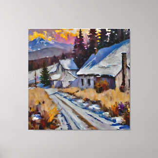 Anders Artistry... gården längs vägen Canvastryck