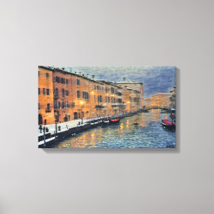 Anders Artistry* Snowfall i Venedig2* Canvastryck