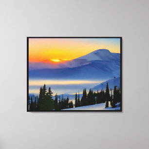 Anders Artistry* Sunrise on bergens* Canvastryck