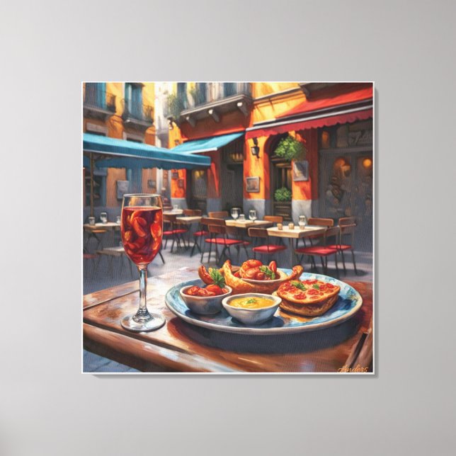 Anders Artistry* Tapas, en spansk smakupplevelse* Canvastryck (Framsida)
