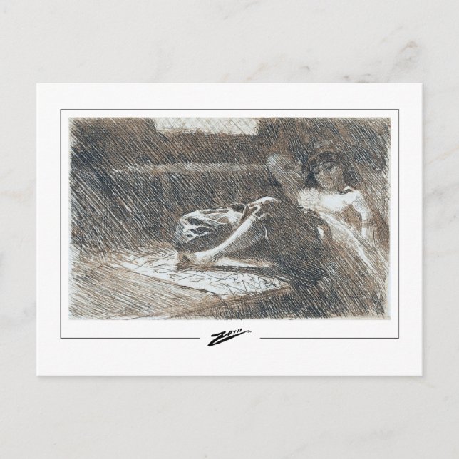 Anders Zorn #219 - Finkonst Postkort Vykort (Framsida)