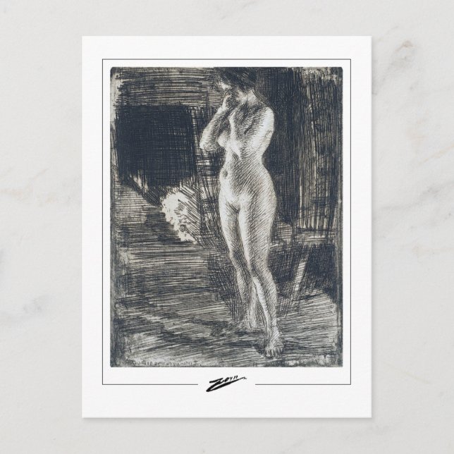 Anders Zorn #241 - vykort för finkonst (Framsida)