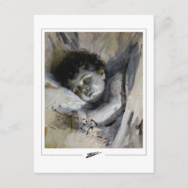 Anders Zorn #276 - vykort för finkonst (Framsida)