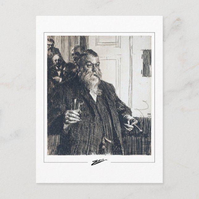 Anders Zorn #346 - vykort för konst (Framsida)