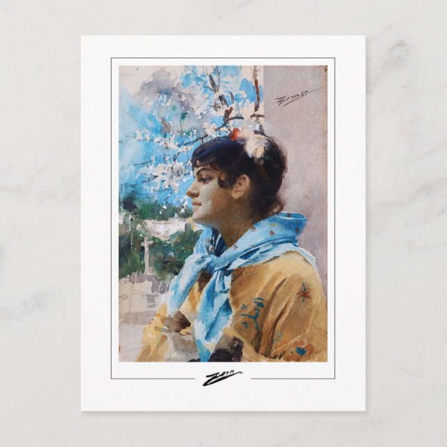 Anders Zorn #353 - vykort för konst (Framsida)