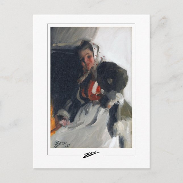 Anders Zorn #368 - Finkonstkort Vykort (Framsida)